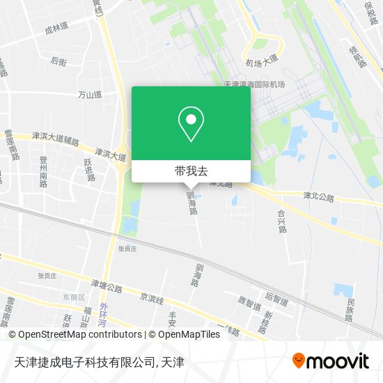 天津捷成电子科技有限公司地图