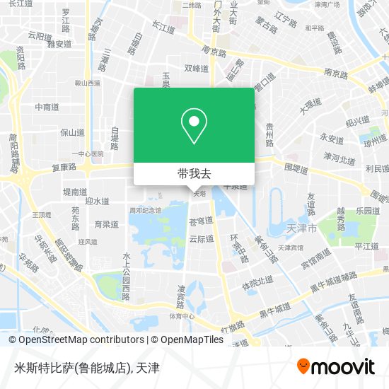 米斯特比萨(鲁能城店)地图