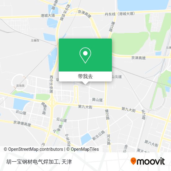 胡一宝钢材电气焊加工地图
