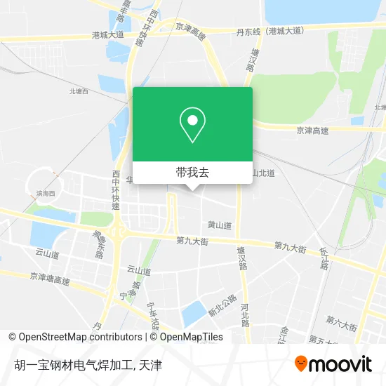 胡一宝钢材电气焊加工地图