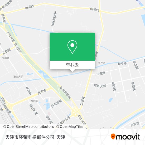 天津市环荣电梯部件公司地图