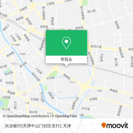 兴业银行(天津中山门社区支行)地图