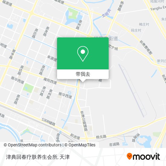 津典回春疗肤养生会所地图