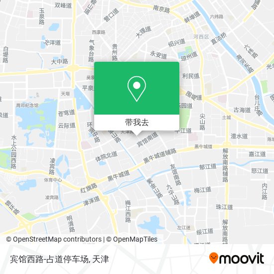 宾馆西路-占道停车场地图