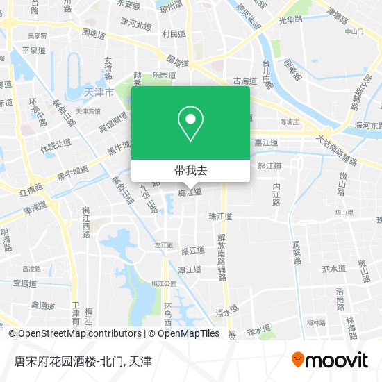 唐宋府花园酒楼-北门地图