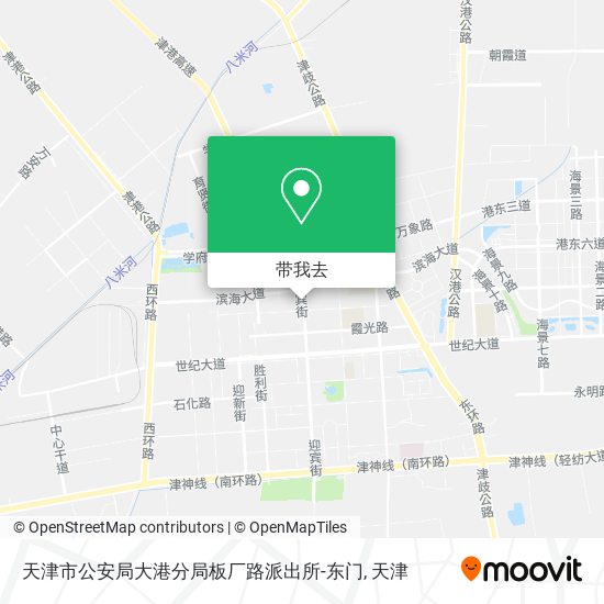 天津市公安局大港分局板厂路派出所-东门地图