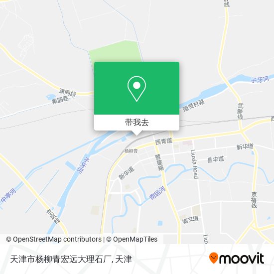 天津市杨柳青宏远大理石厂地图