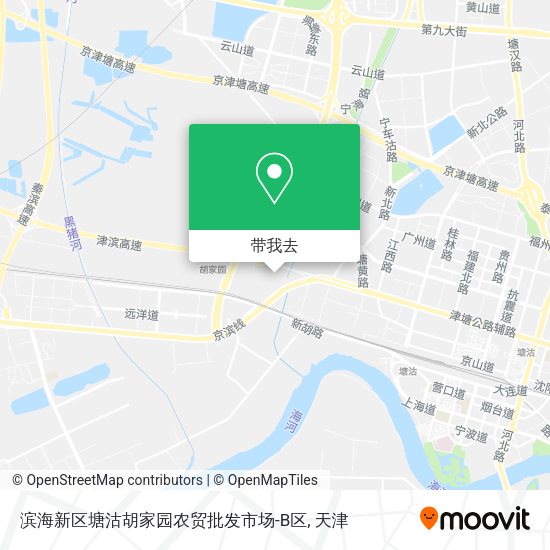 滨海新区塘沽胡家园农贸批发市场-B区地图