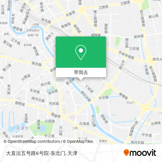 大直沽五号路6号院-东北门地图