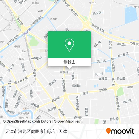 天津市河北区健民康门诊部地图