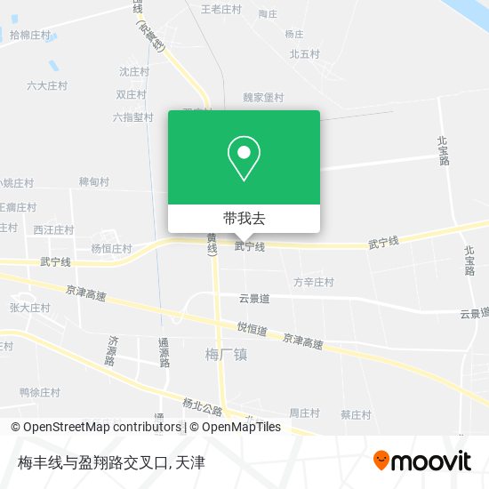 梅丰线与盈翔路交叉口地图