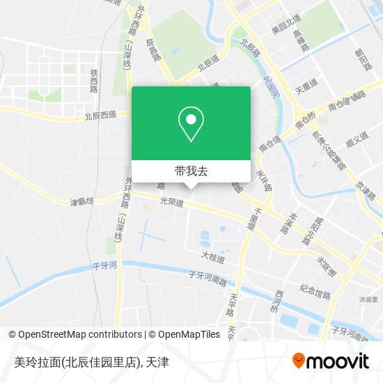 美玲拉面(北辰佳园里店)地图