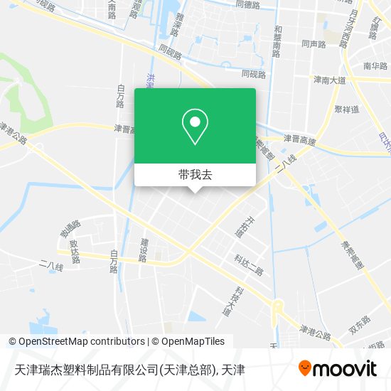 天津瑞杰塑料制品有限公司(天津总部)地图