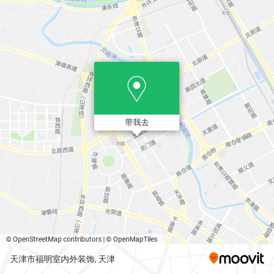 天津市福明室内外装饰地图