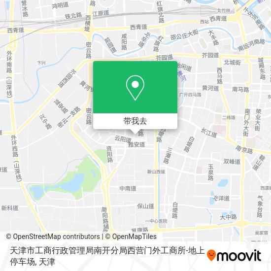 天津市工商行政管理局南开分局西营门外工商所-地上停车场地图