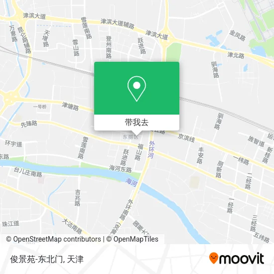 俊景苑-东北门地图
