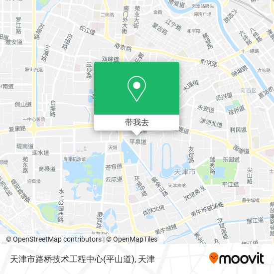天津市路桥技术工程中心(平山道)地图