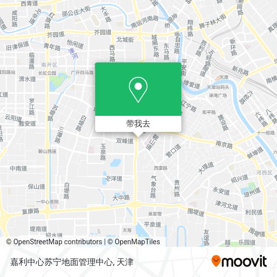 嘉利中心苏宁地面管理中心地图
