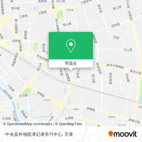 中央及外地驻津记者学习中心地图