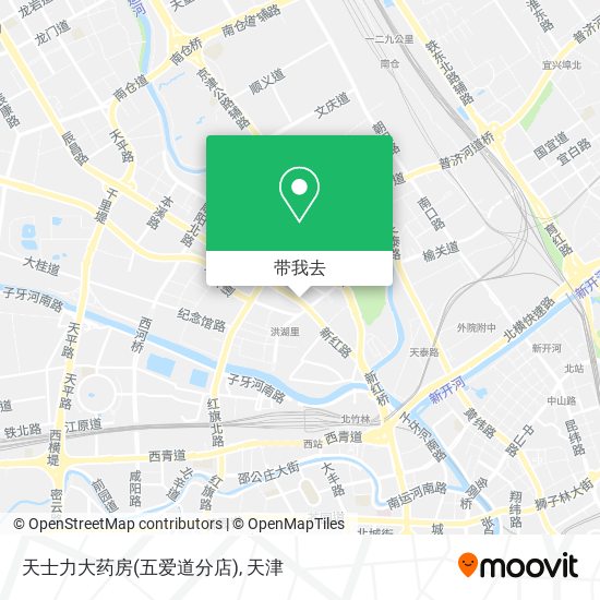 天士力大药房(五爱道分店)地图