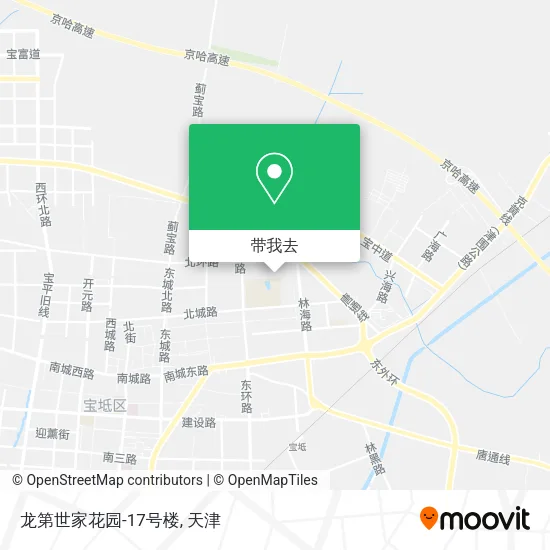 龙第世家花园-17号楼地图