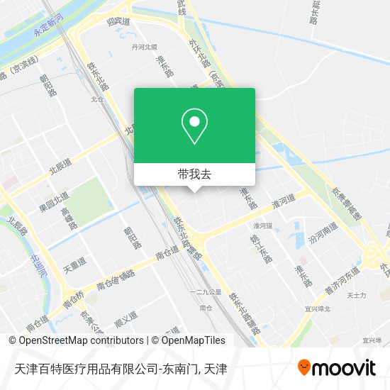 天津百特医疗用品有限公司-东南门地图