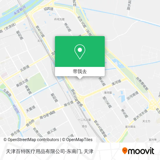 天津百特医疗用品有限公司-东南门地图