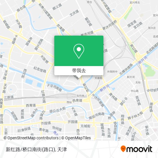 新红路/桥口南街(路口)地图