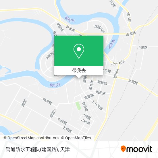 禹通防水工程队(建国路)地图