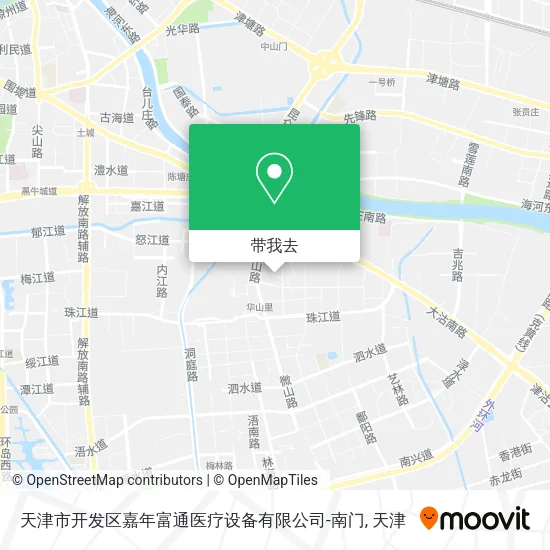 天津市开发区嘉年富通医疗设备有限公司-南门地图