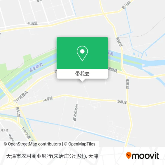 天津市农村商业银行(朱唐庄分理处)地图