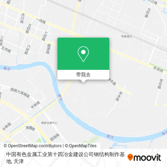 中国有色金属工业第十四冶金建设公司钢结构制作基地地图