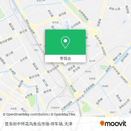 普东街中环花鸟鱼虫市场-停车场地图