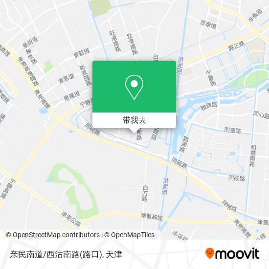 亲民南道/西沽南路(路口)地图