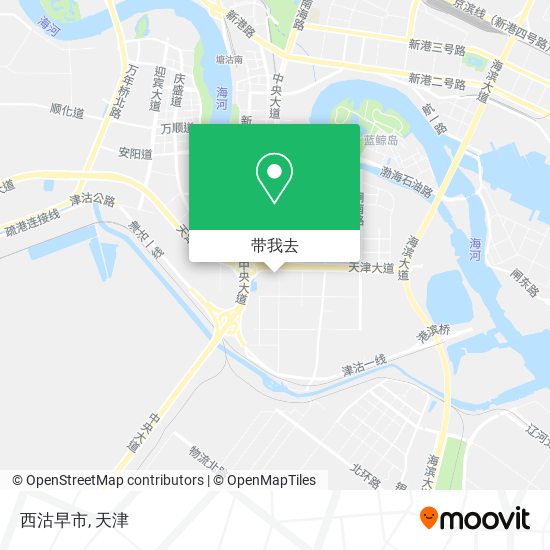 西沽早市地图