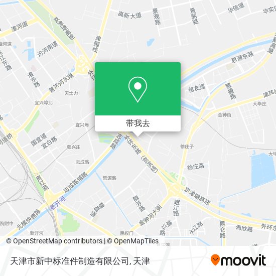 天津市新中标准件制造有限公司地图