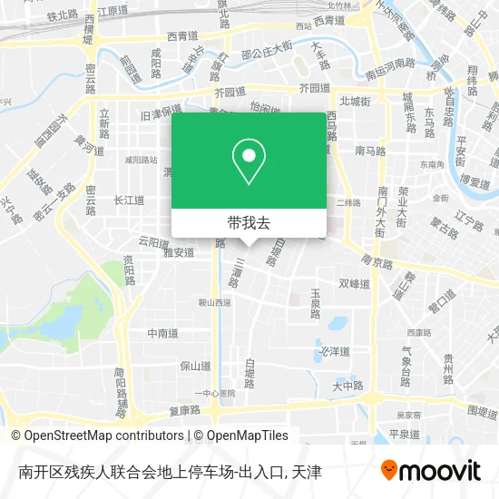 南开区残疾人联合会地上停车场-出入口地图