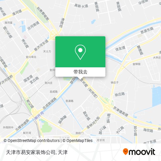 天津市易安家装饰公司地图