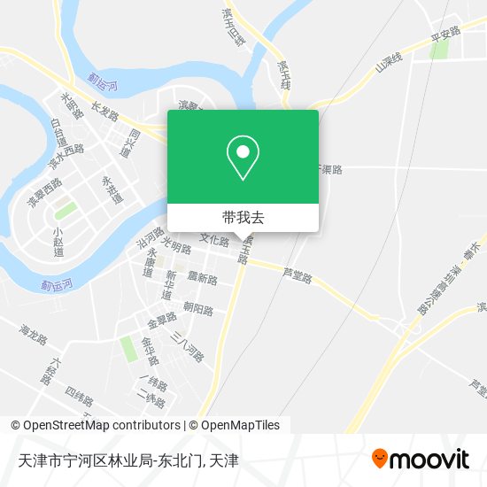 天津市宁河区林业局-东北门地图
