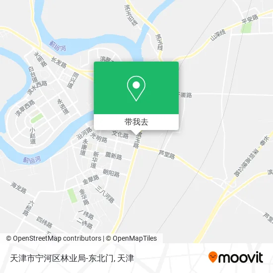 天津市宁河区林业局-东北门地图