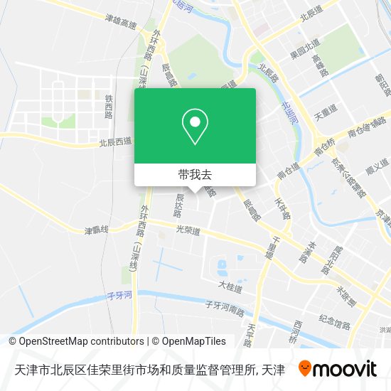 天津市北辰区佳荣里街市场和质量监督管理所地图