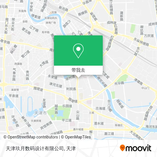 天津玖月数码设计有限公司地图