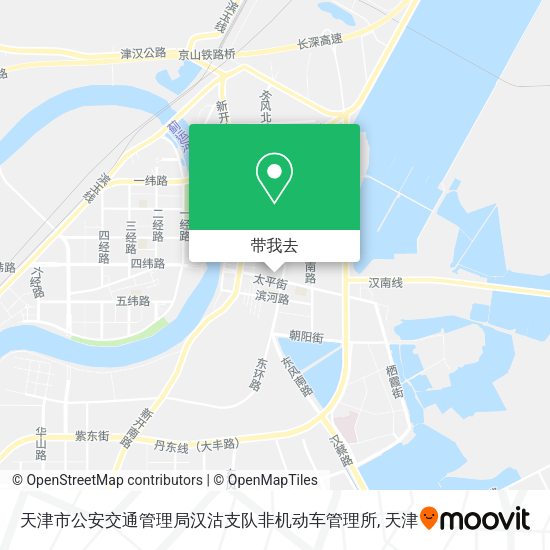 天津市公安交通管理局汉沽支队非机动车管理所地图