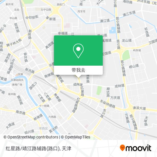 红星路/靖江路辅路(路口)地图