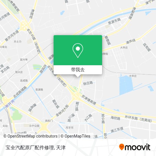 宝全汽配原厂配件修理地图