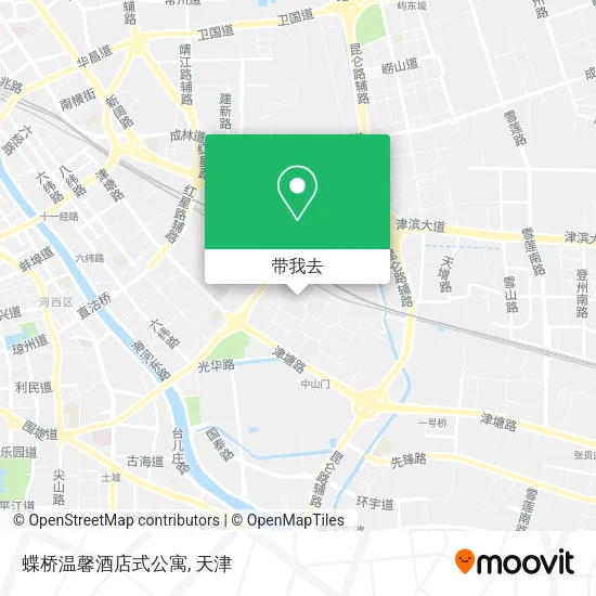 蝶桥温馨酒店式公寓地图