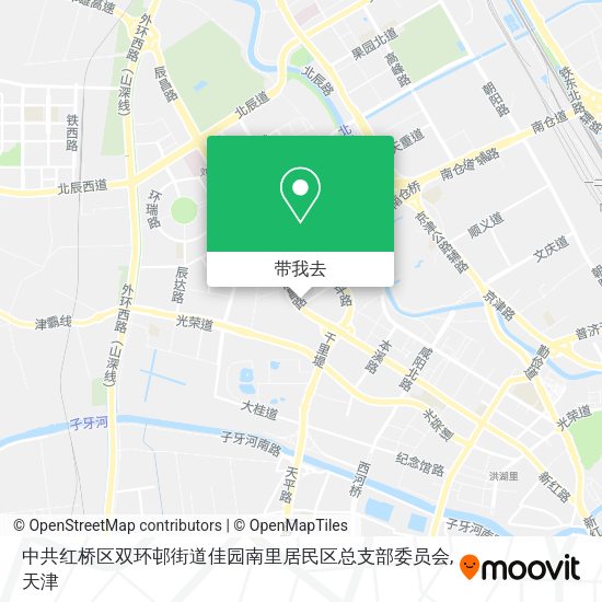 中共红桥区双环邨街道佳园南里居民区总支部委员会地图