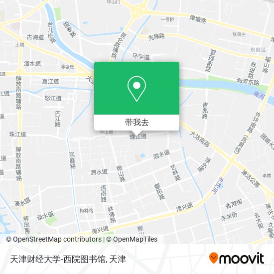 天津财经大学-西院图书馆地图