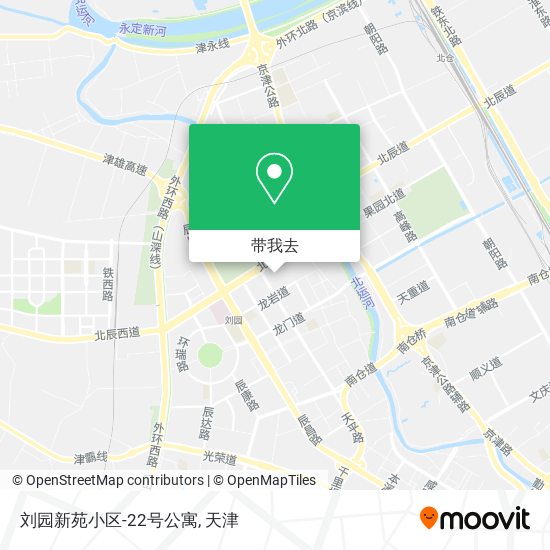 刘园新苑小区-22号公寓地图