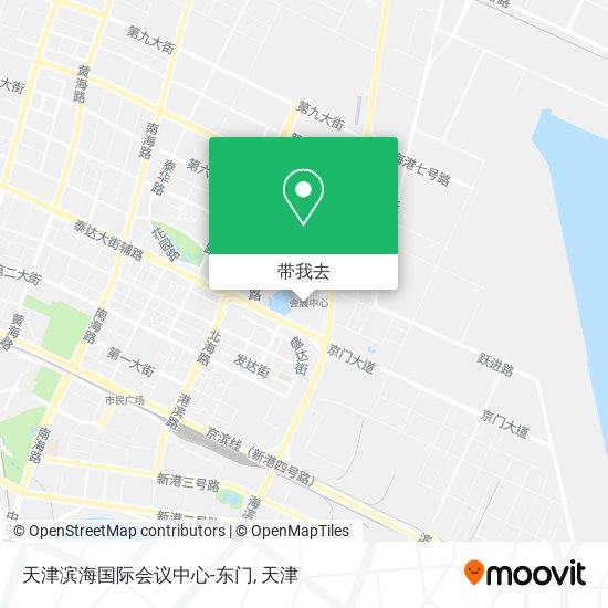 天津滨海国际会议中心-东门地图